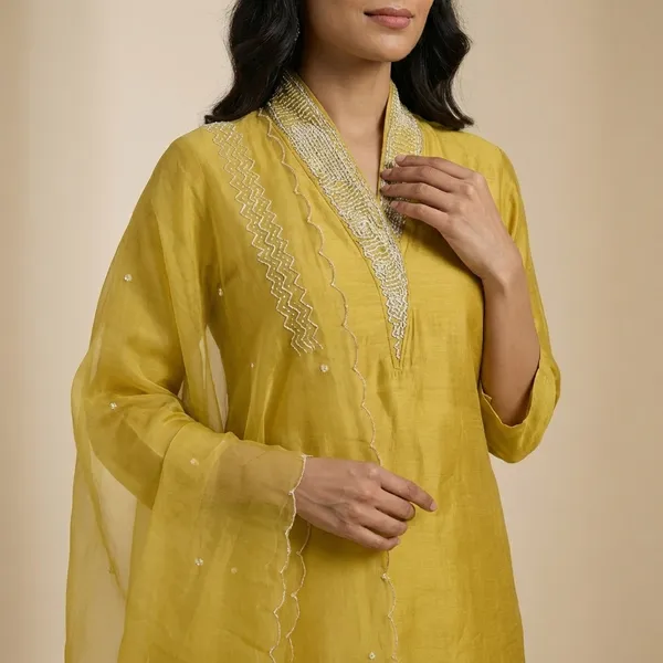 Yellow_Solid_Dola_3_Pc_Set_For_Women
