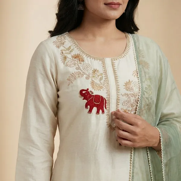 Green_Solid_Dola_3_Pc_Set_For_Women