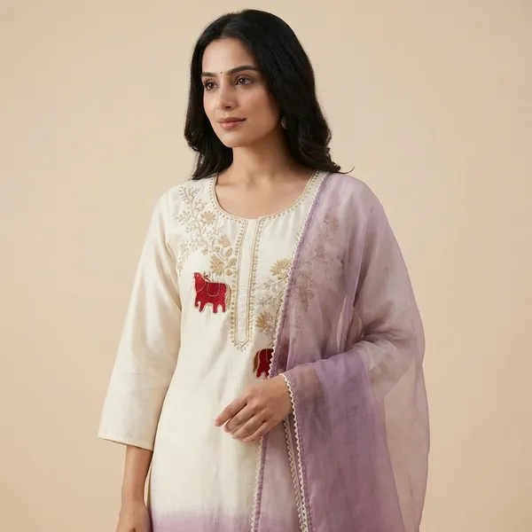 Lavender_Solid_Dola_3_Pc_Set_For_Women