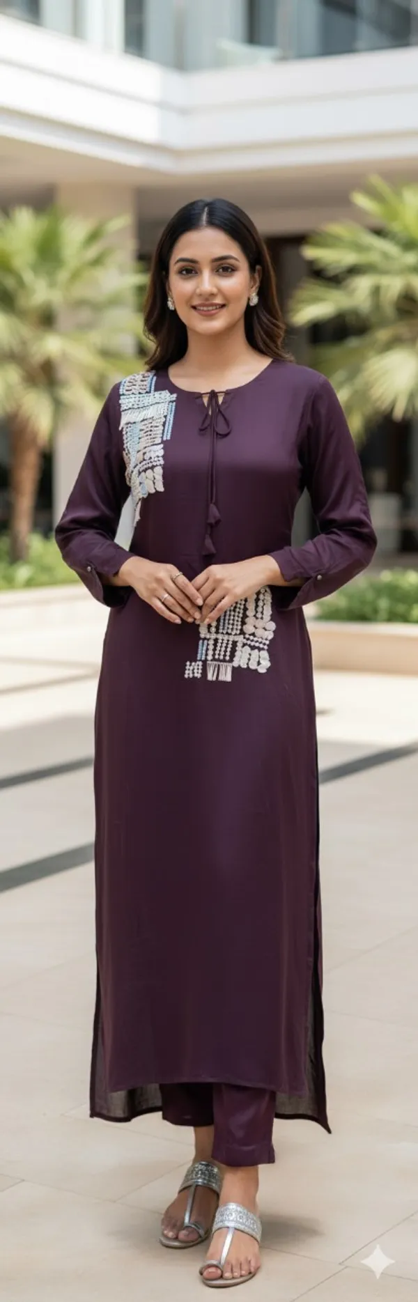 Wine_Solid_Chinon_Code_Set_For_Women