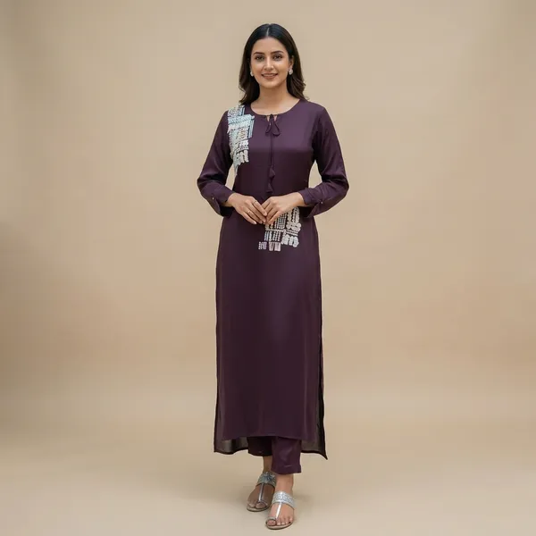 Wine_Solid_Chinon_Code_Set_For_Women