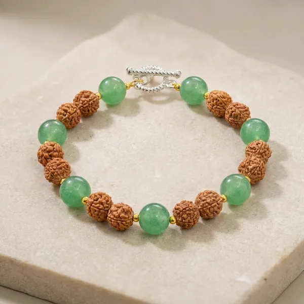 Green_&_Brown__Steady_Growth_Bracelet_For_Unisex
