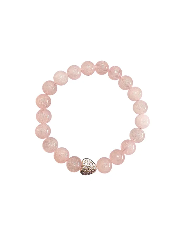Soft_Pink_&_Silver_Premium_Heartline_Bracelet_For_Unisex