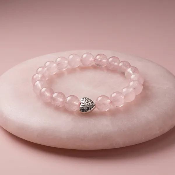 Soft_Pink_&_Silver_Premium_Heartline_Bracelet_For_Unisex