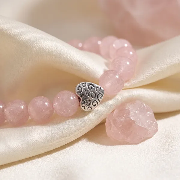 Soft_Pink_&_Silver_Premium_Heartline_Bracelet_For_Unisex