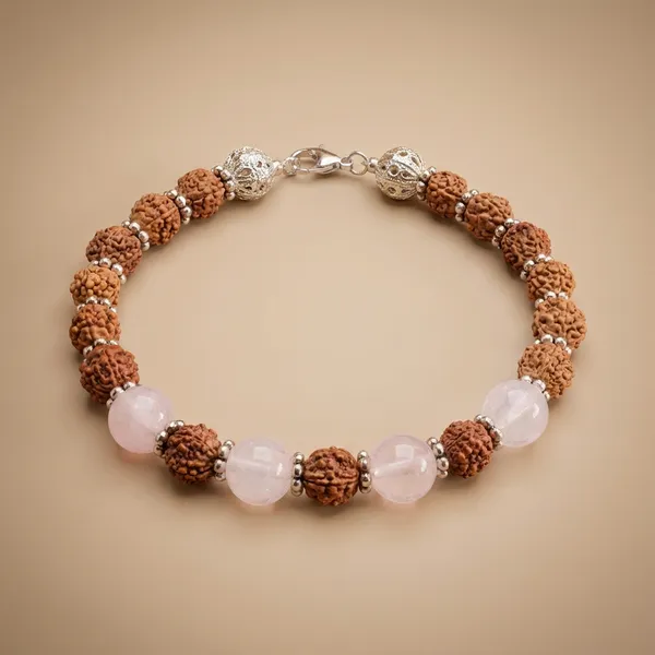Brown_&_Soft_Pink_Gentle_Ground_Bracelet_For_Unisex