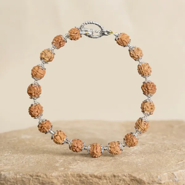 Brown_&_Silver_Premium_Rudra_Essence_Bracelet_For_Unisex