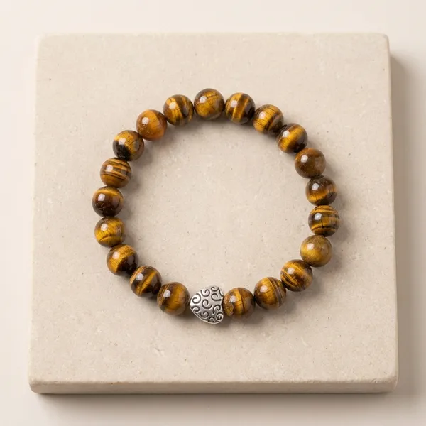 Golden_Brown_&_Silver_Premium_Courage_Core_Bracelet_For_Unisex