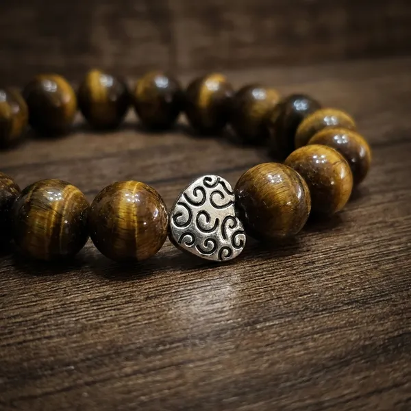 Golden_Brown_&_Silver_Premium_Courage_Core_Bracelet_For_Unisex