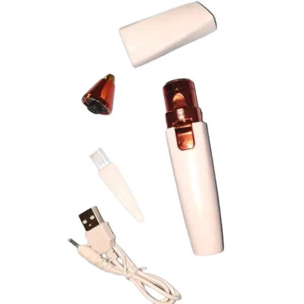 White_And_Pink__Eyebrow_Trimmer_For_Eyebrow_Shaping_And_Facial_Hair_Removal