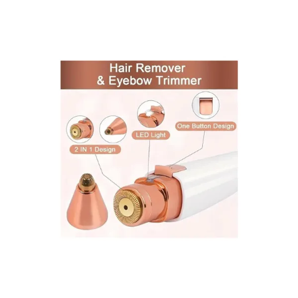 White_And_Pink__Eyebrow_Trimmer_For_Eyebrow_Shaping_And_Facial_Hair_Removal