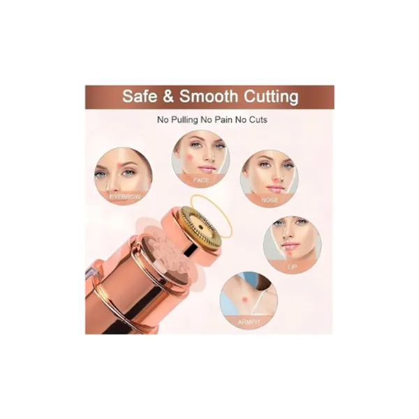 White_And_Pink__Eyebrow_Trimmer_For_Eyebrow_Shaping_And_Facial_Hair_Removal