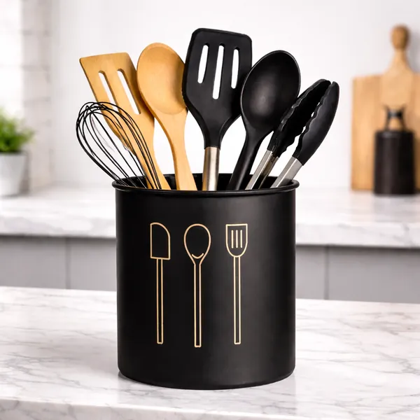 Black_Alloy_Steel_Spatula_&_Ladle_Stand_For_Kitchen