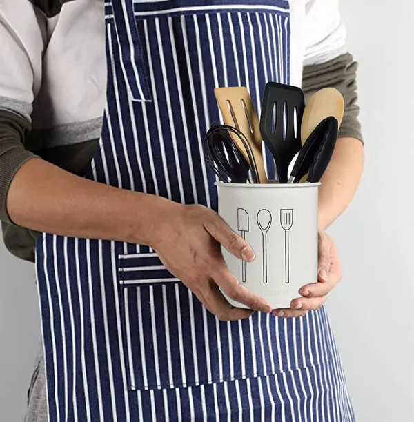 White_Alloy_Steel_Spatula_&_Ladle_Stand_For_Kitchen