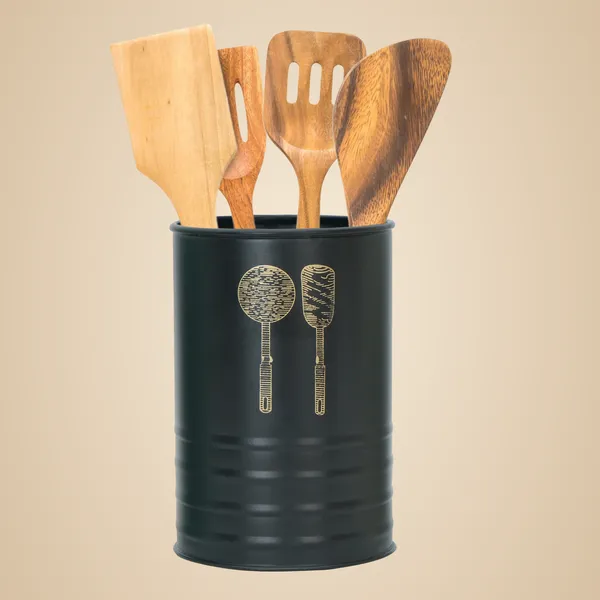 Black_Metal_Kitchen_Spatula_&_Spoon_Holder_Stand_For_Kitchen_Counter
