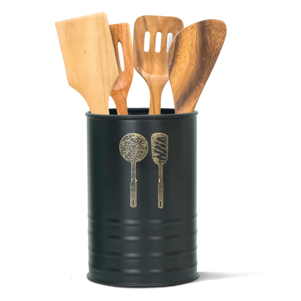 Black_Metal_Kitchen_Spatula_&_Spoon_Holder_Stand_For_Kitchen_Counter