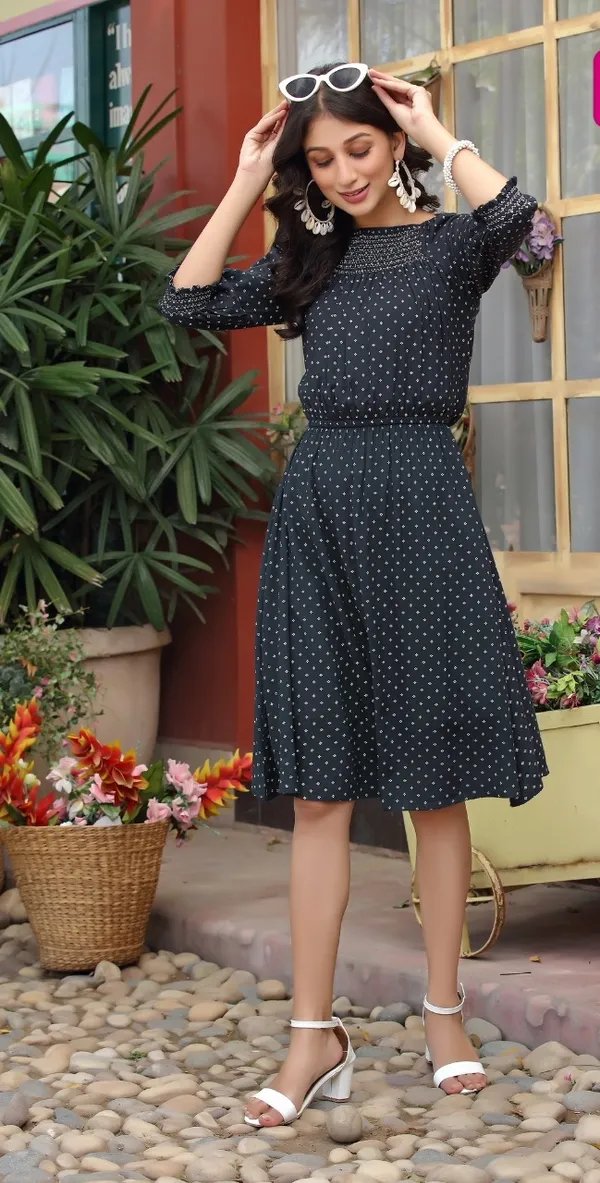 Grey_Soft_Cotton_Smocking_Summer_Wear_Dress_For_Women