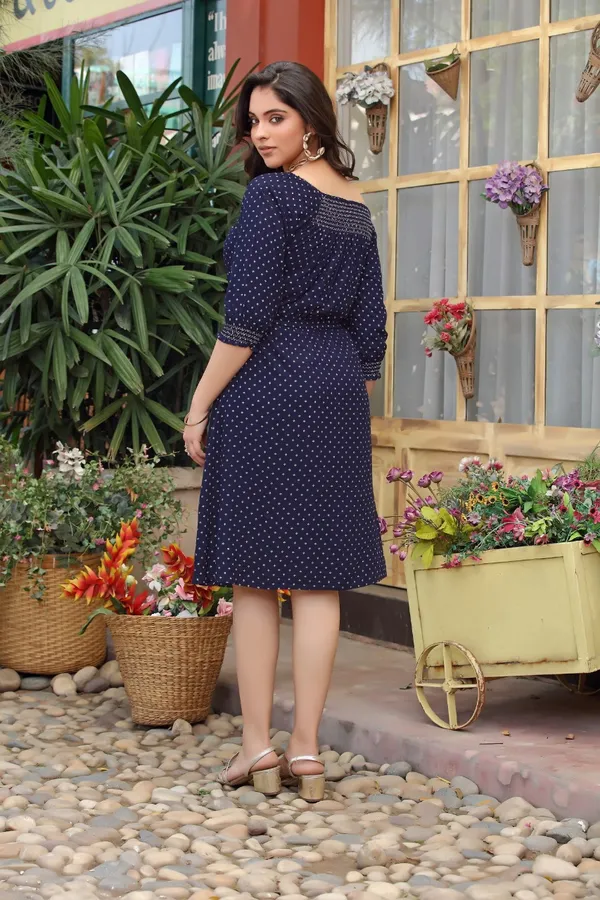 Navy_Blue_Soft_Cotton_Smocking__Summer_Wear_Dress_For_Women