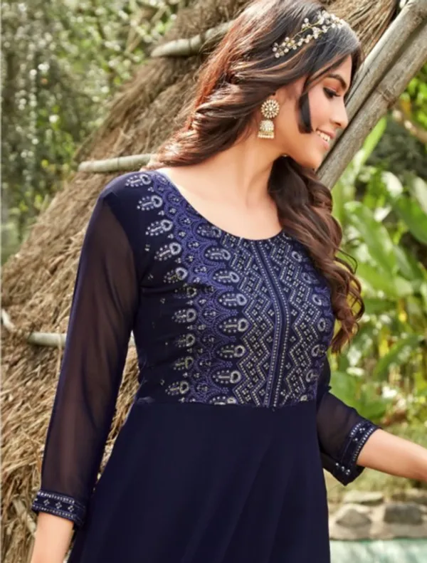 Georgette_Dress_with_Yok_Embroidery_&_mirror_work