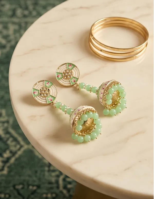 Color_Pearl_Dangle_with_Jhumka_Mint_Green