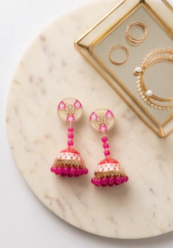 Color_Pearl_Dangle_with_Jhumka_Rani