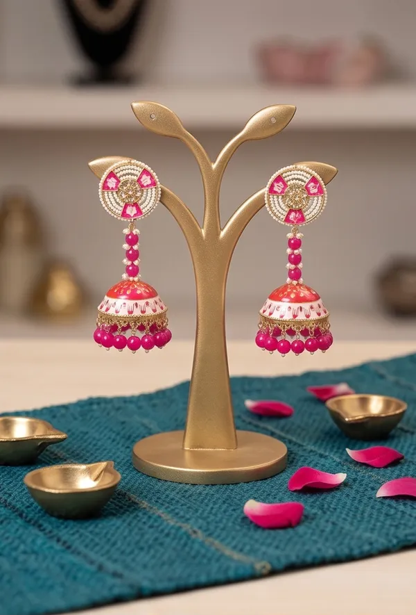 Color_Pearl_Dangle_with_Jhumka_Rani