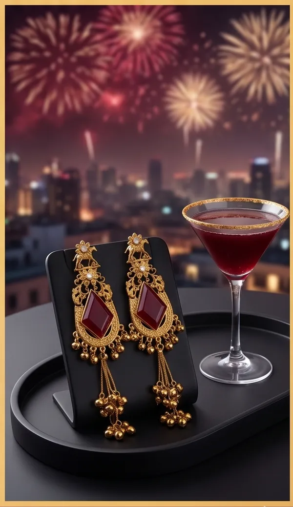 Triangle_Shape_Maroon_Gold_with_Kashmiri_Chains