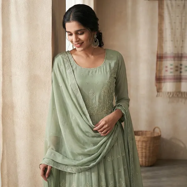 Mint_Green_Chiffon_And_Georgette_Embroidered_Long_Gown_For_Women