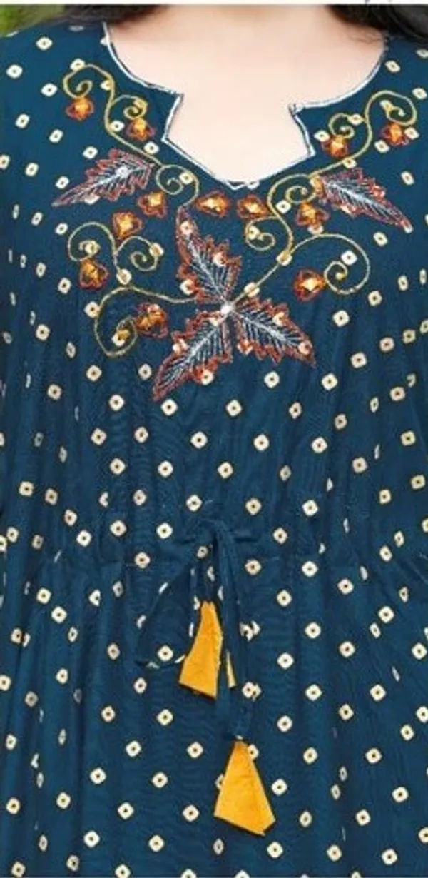 Printed_Cotton_With_Lace_Border_Kaftan_-_Navy_Blue
