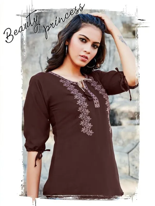 Plain_Yok_Embroidery_Top_-_Brown