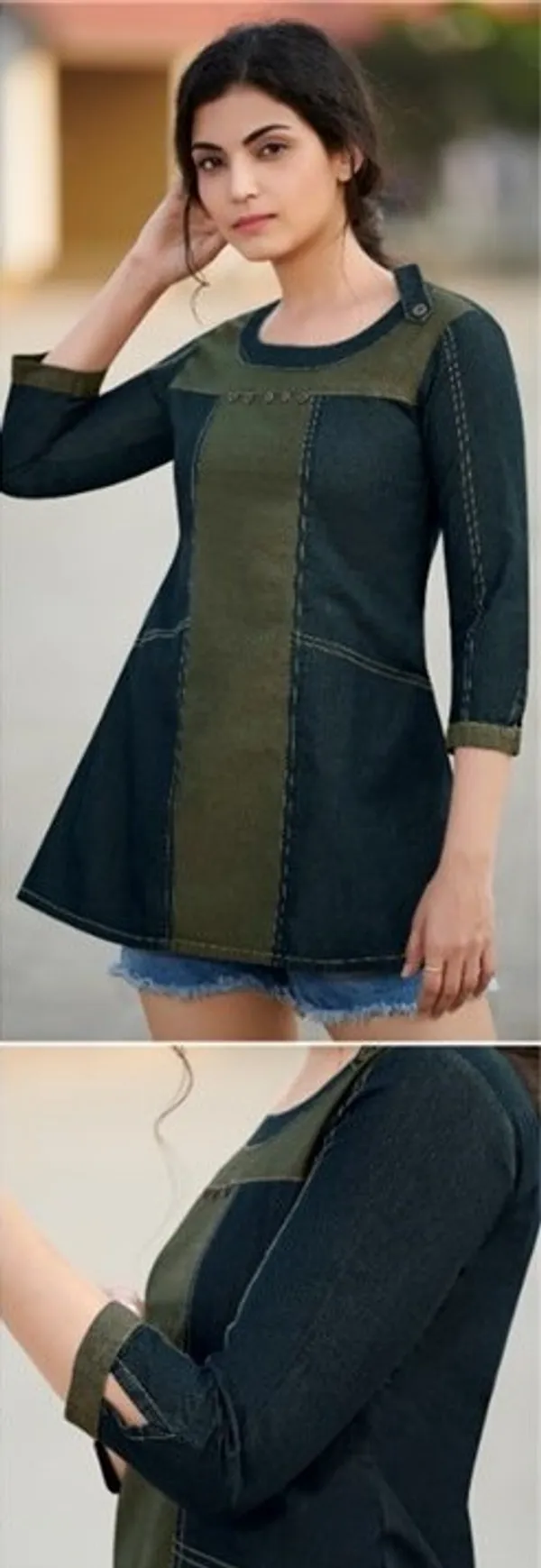 Denim_Tops_-_Miltary_Green