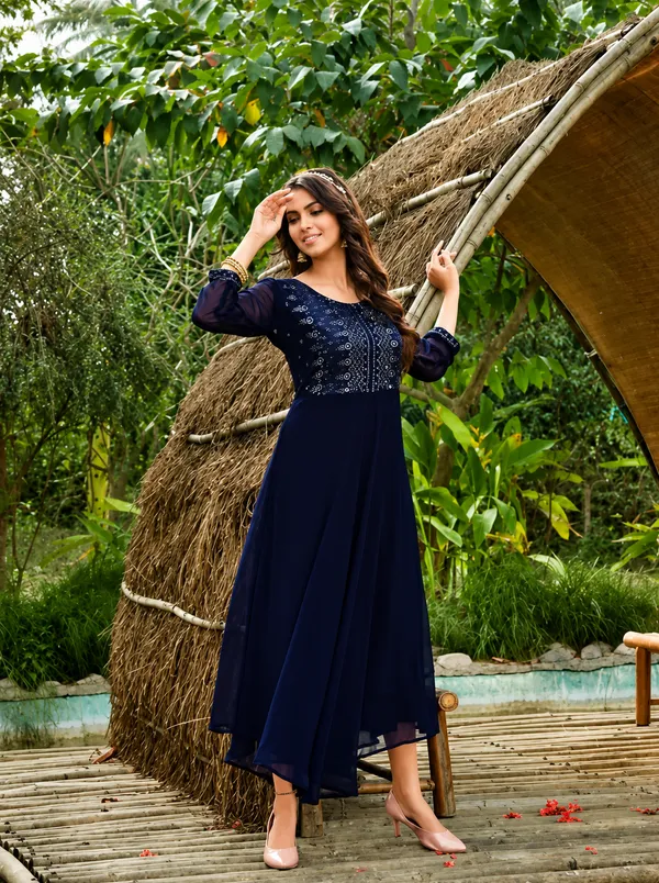 Georgette_Dress_with_Yok_Embroidery_&_mirror_work