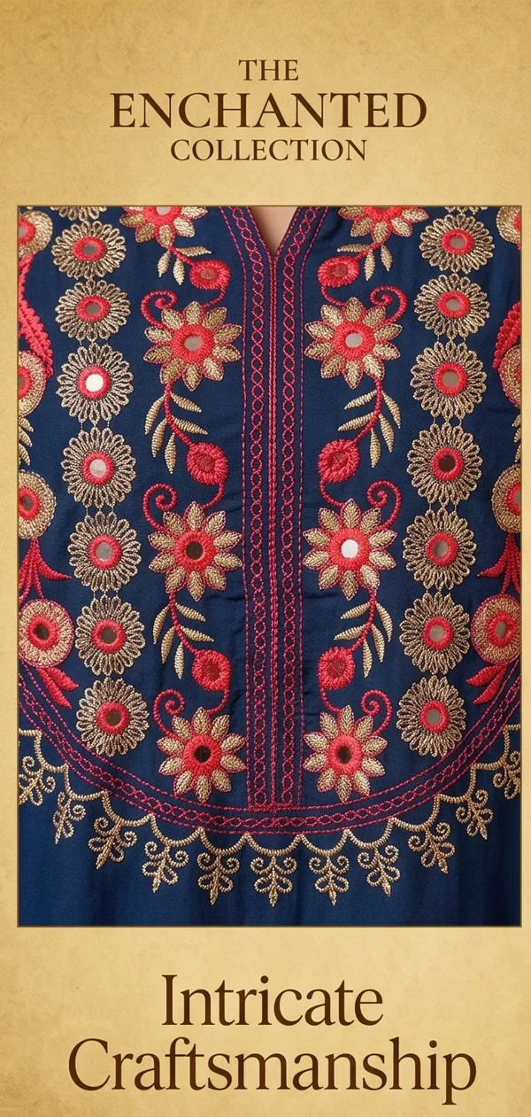 Long_Peacock_Blue_Gotta_Patti_And_Fine_Embroidered_Yok_Design_with_Dangles_At_Waistline