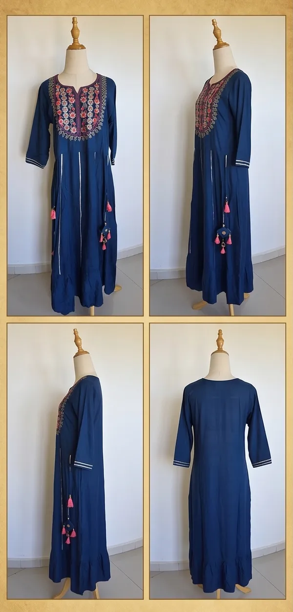 Long_Peacock_Blue_Gotta_Patti_And_Fine_Embroidered_Yok_Design_with_Dangles_At_Waistline