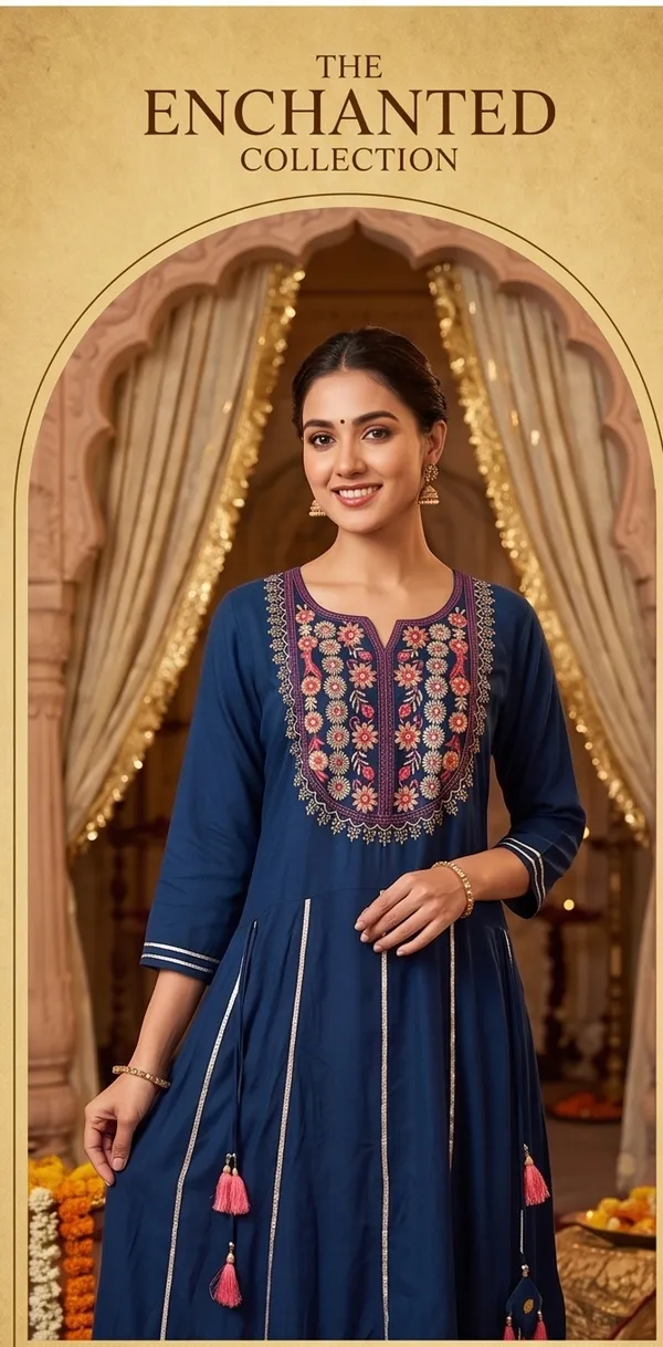 Long_Peacock_Blue_Gotta_Patti_And_Fine_Embroidered_Yok_Design_with_Dangles_At_Waistline