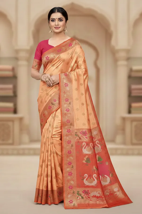 Red_Lotus_Paithani_Saree_For_Women