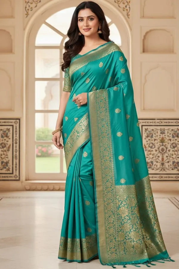 Dark_Green_Takshashila_Paithani_Saree_For_Women