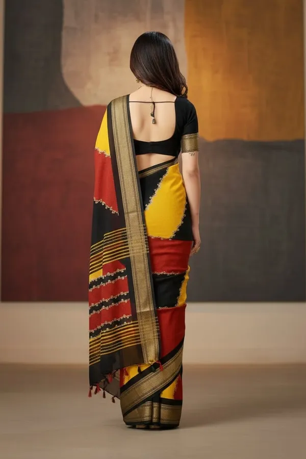 Multicolor_Rangoli_Silk_Saree_