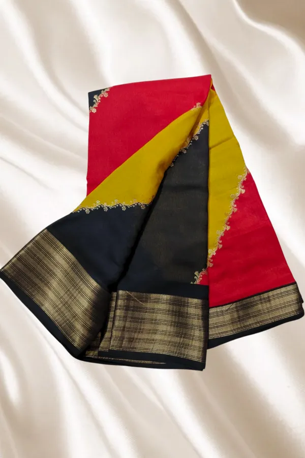 Multicolor_Rangoli_Silk_Saree_