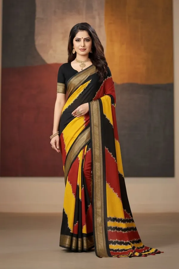 Multicolor_Rangoli_Silk_Saree_