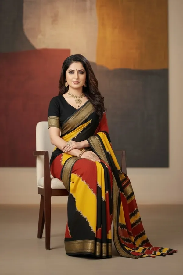 Multicolor_Rangoli_Silk_Saree_