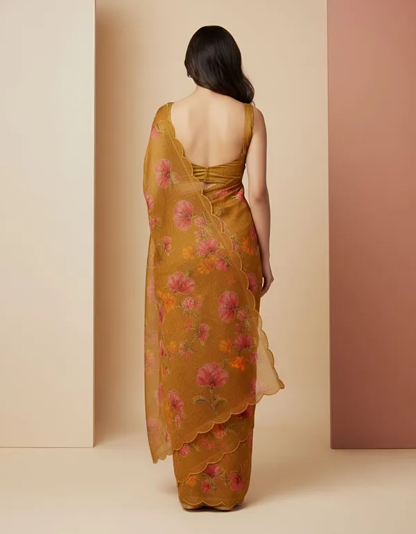 Mustard_Floral_Cotton_Nimjari_Saree_for_Women