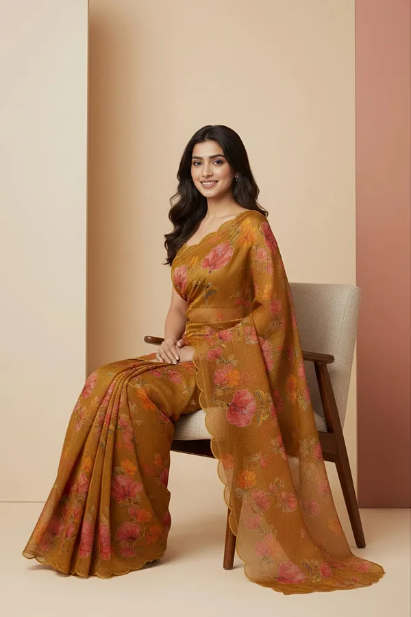 Mustard_Floral_Cotton_Nimjari_Saree_for_Women