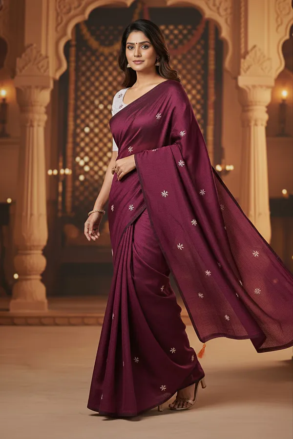Prajakta_Royal_Wine_Floral_Saree
