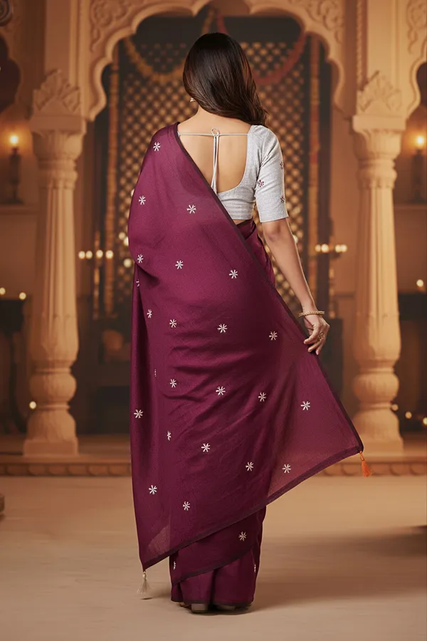 Prajakta_Royal_Wine_Floral_Saree