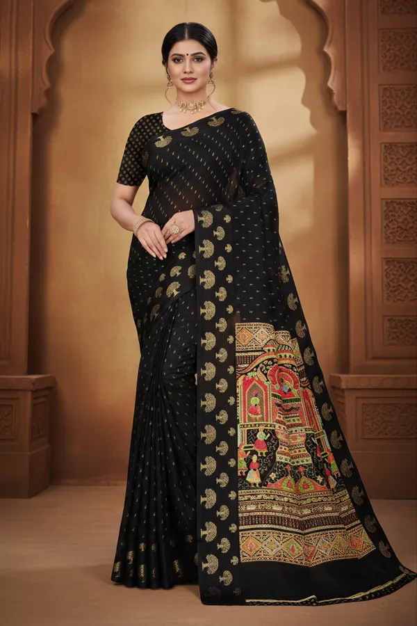 Royal_Gajraj_Black_Silk_Saree