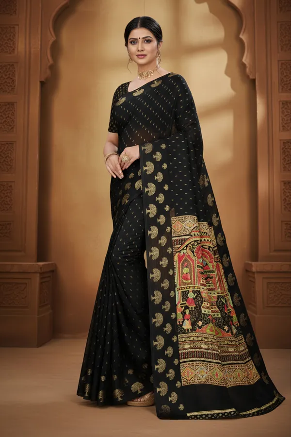 Royal_Gajraj_Black_Silk_Saree