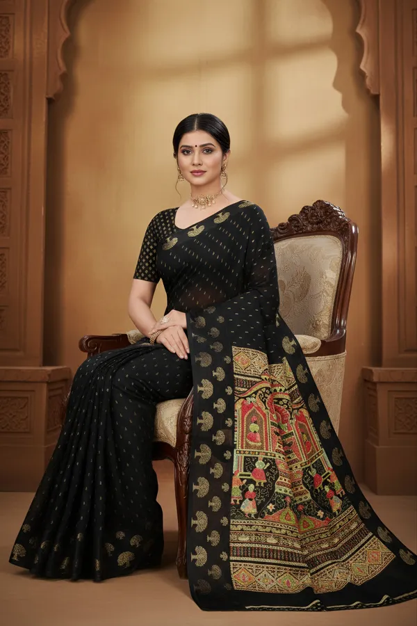 Royal_Gajraj_Black_Silk_Saree