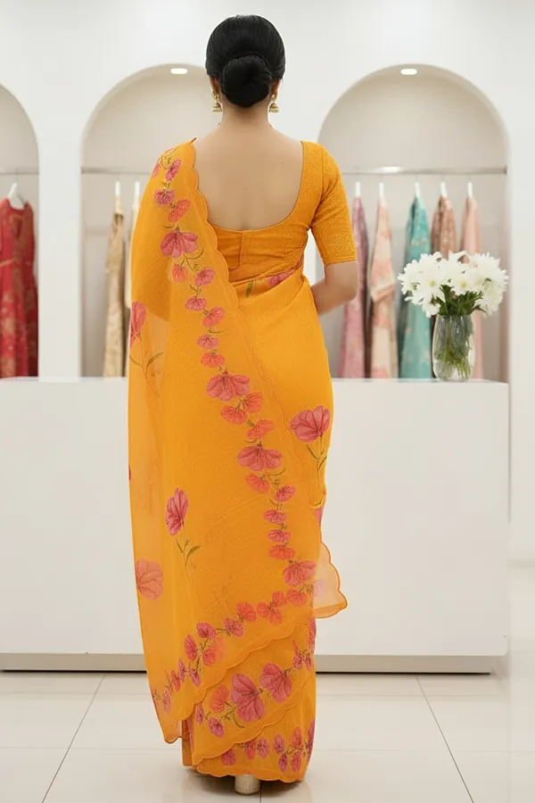 Yellow_Cotton_Nimjari_Cotton_Saree_For