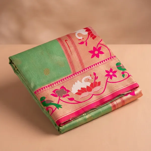 Green_Lotus_Paithani_Saree_For_Women